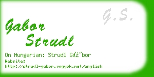 gabor strudl business card